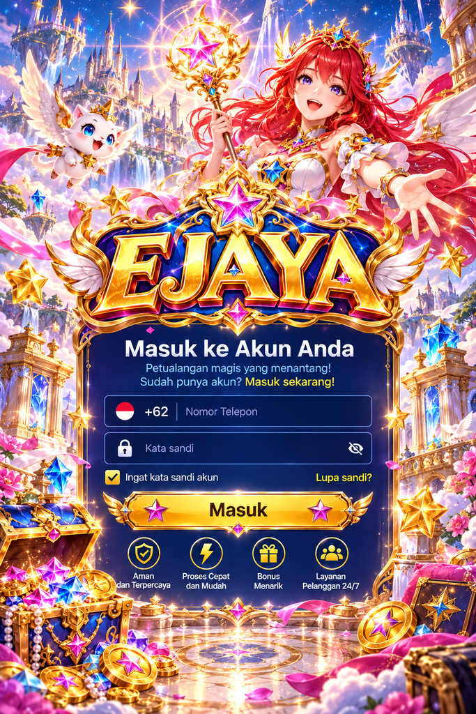 Login EJAYA tema putri bintang
